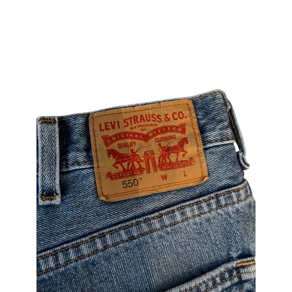 Levi's 550 Relaxed Fit Vintage Jeans Men's Size 44x30 Distressed Denim - Picture 3 of 12